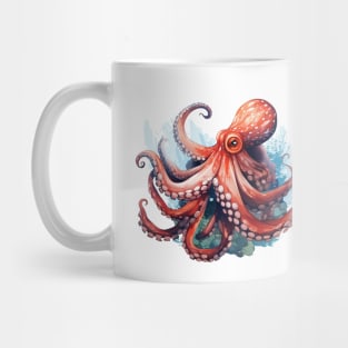 Orange Octopus Mug